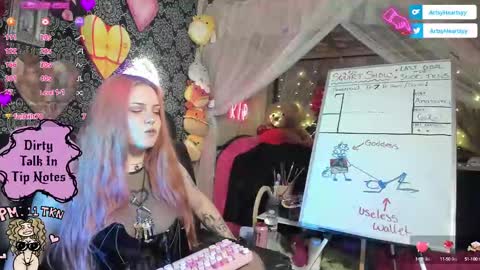 ArtsyHeartsyy online show from September 20, 1:05 am