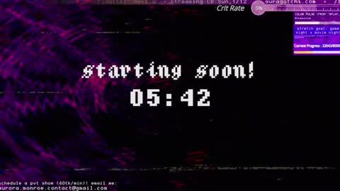 Aurora  Aura online show from January 12, 4:10 am