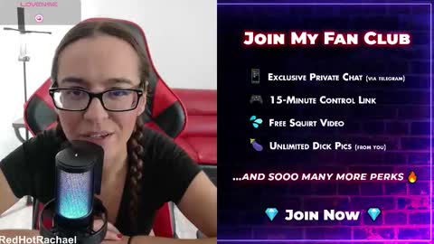 Red Hot Rachael online show from October 23, 9:10 pm