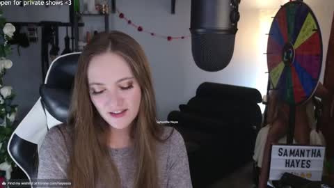 The Real Samantha Hayes haha  online show from February 23, 12:47 am