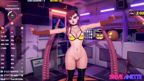 SkyeAnette online show from October 3, 1:22 am