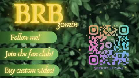 trickykitsune online show from March 22, 5:30 pm