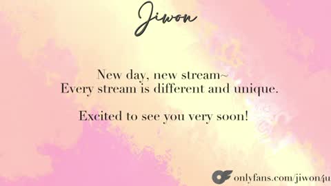 J i w o n   online show from June 20, 9:40 pm