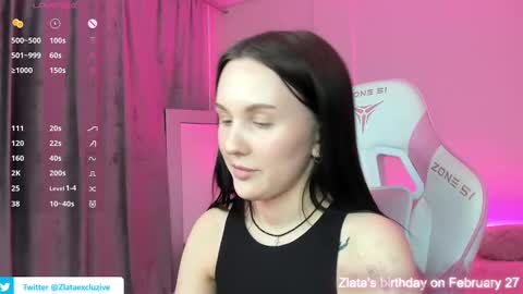 Zlata  Mon Tue Thu Fri Sun Sa GMT 3 0000pm - 0600pm  online show from February 20, 3:41 pm