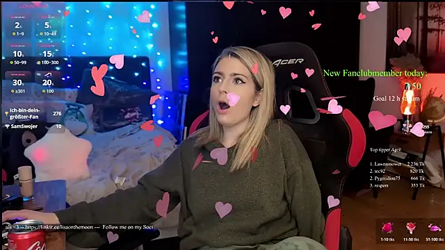 Lisaonthemoon online show from April 12, 2:53 pm