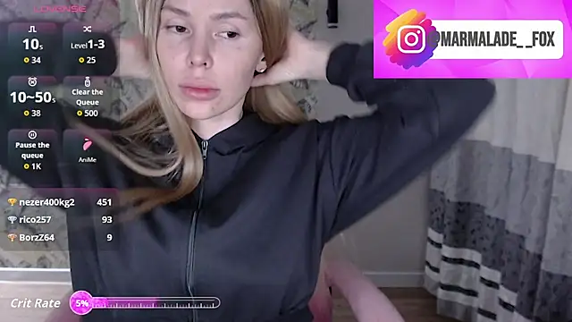 Marmalade Fox online show from April 12, 5:38 pm