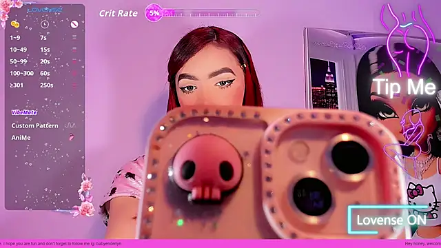 Babyenderlyn online show from November 6, 1:28 pm