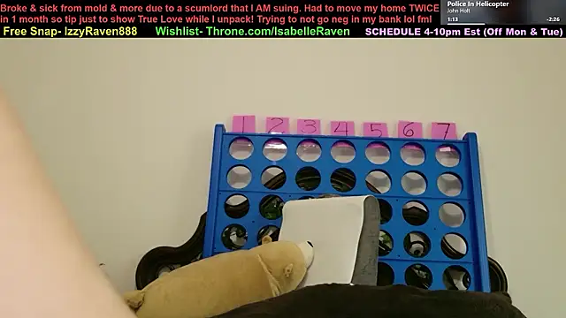 IsabelleRaven online show from March 12, 3:15 pm