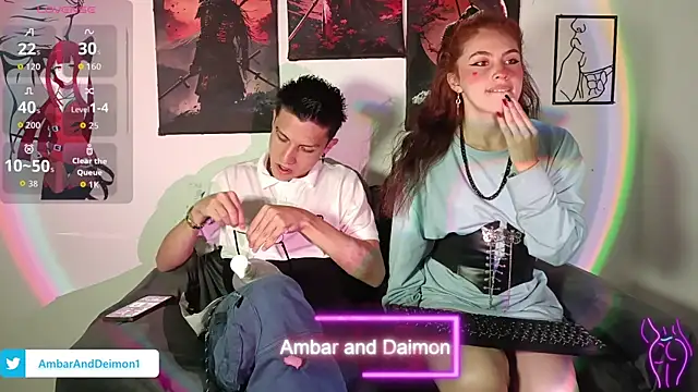 Ambar and daimon  online show from September 12, 4:35 am