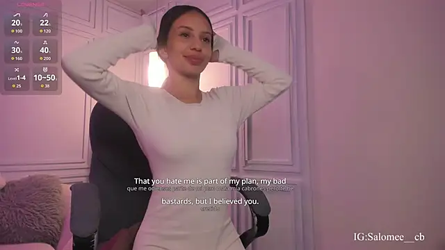 Salome  evans online show from December 15, 2:44 pm