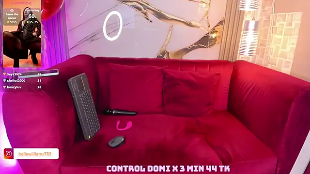 Bella williamss  online show from September 11, 8:09 pm