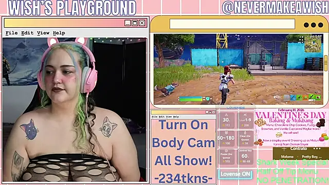 nevermakeawish online show from February 12, 4:41 pm