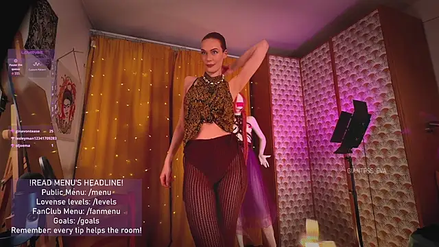 Giantess Eva online show from April 13, 6:09 pm