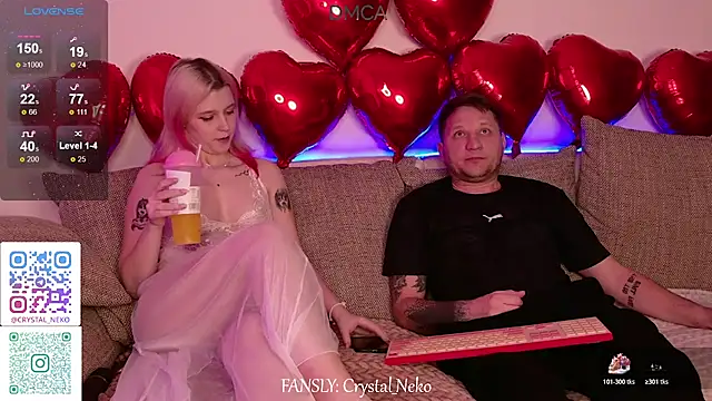 Crystal Neko online show from February 7, 8:24 pm