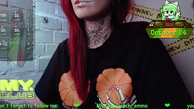 Witch Emma online show from October 24, 8:05 pm