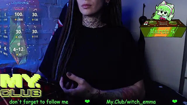 Witch Emma online show from March 4, 11:06 am